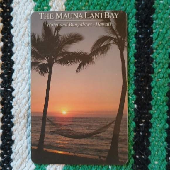 MAUNA LANI BAY HOTEL & BUNGALOWS BIG ISLAND Card Hotel Room Key Hawaii Souvenir - Picture 4 of 5